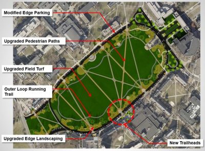 Map of the drillfield master plan