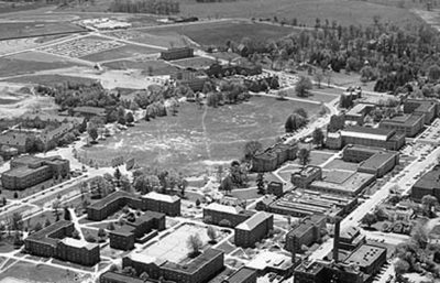 An image of the Drillfield as it appeared in 1963.